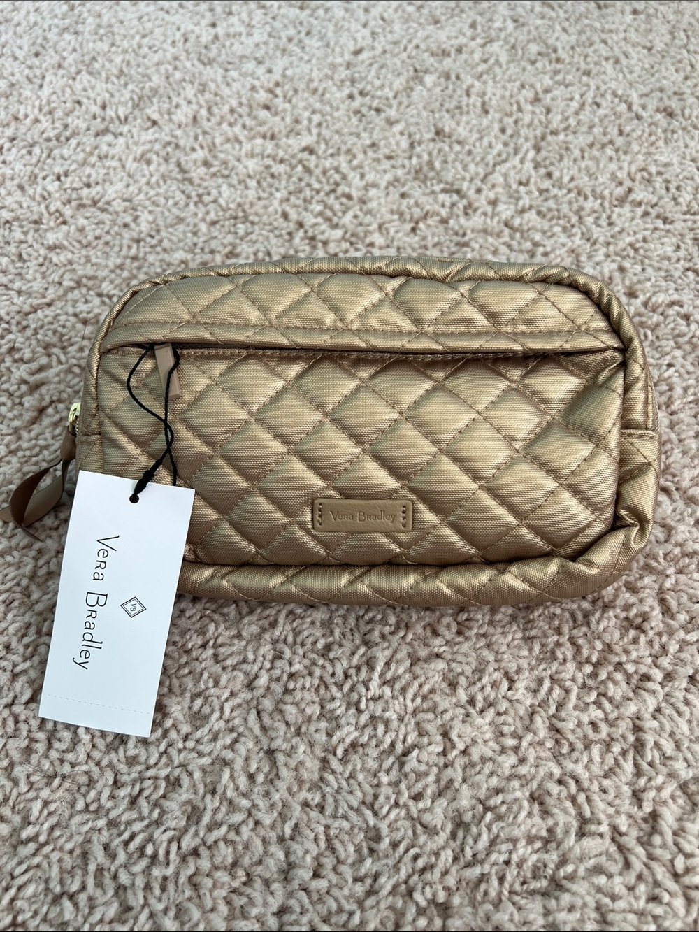 Vera Bradley Gold Mini Belt Bag